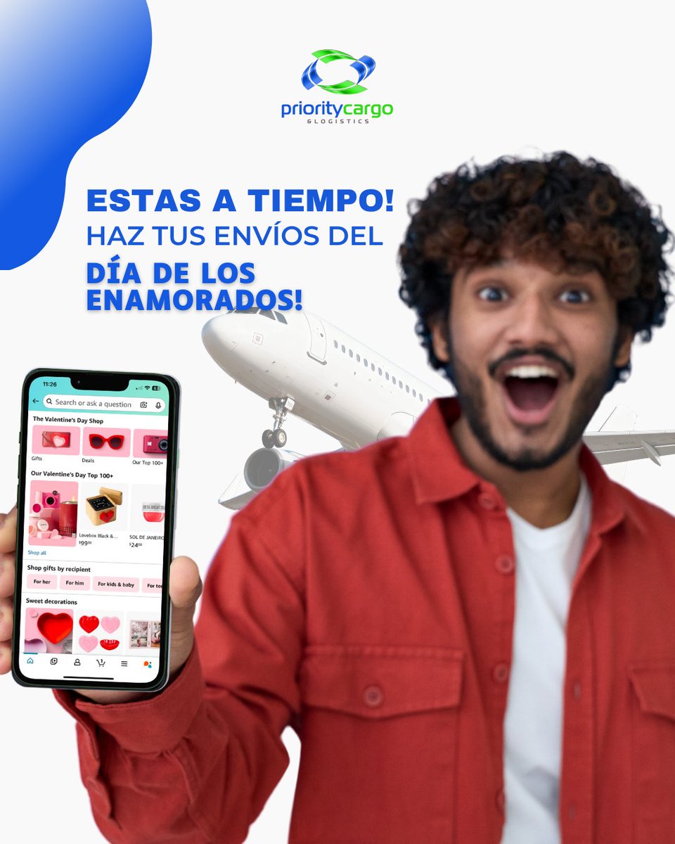 PriorityCargo's tweet photo. 🎁✈️ ¡Estás a tiempo!

Haz tus envíos del Día de los Enamorados con Priority Cargo y asegura que tus regalos lleguen a tiempo ❤️

📦 Carga aérea semanal directo a Venezuela
🌐 Abre tu casillero GRATIS: https://t.co/nyFPfEvClf￼

#PriorityCargo #EnviosAVenezuela https://t.co/ZbkEs0Mjo7
