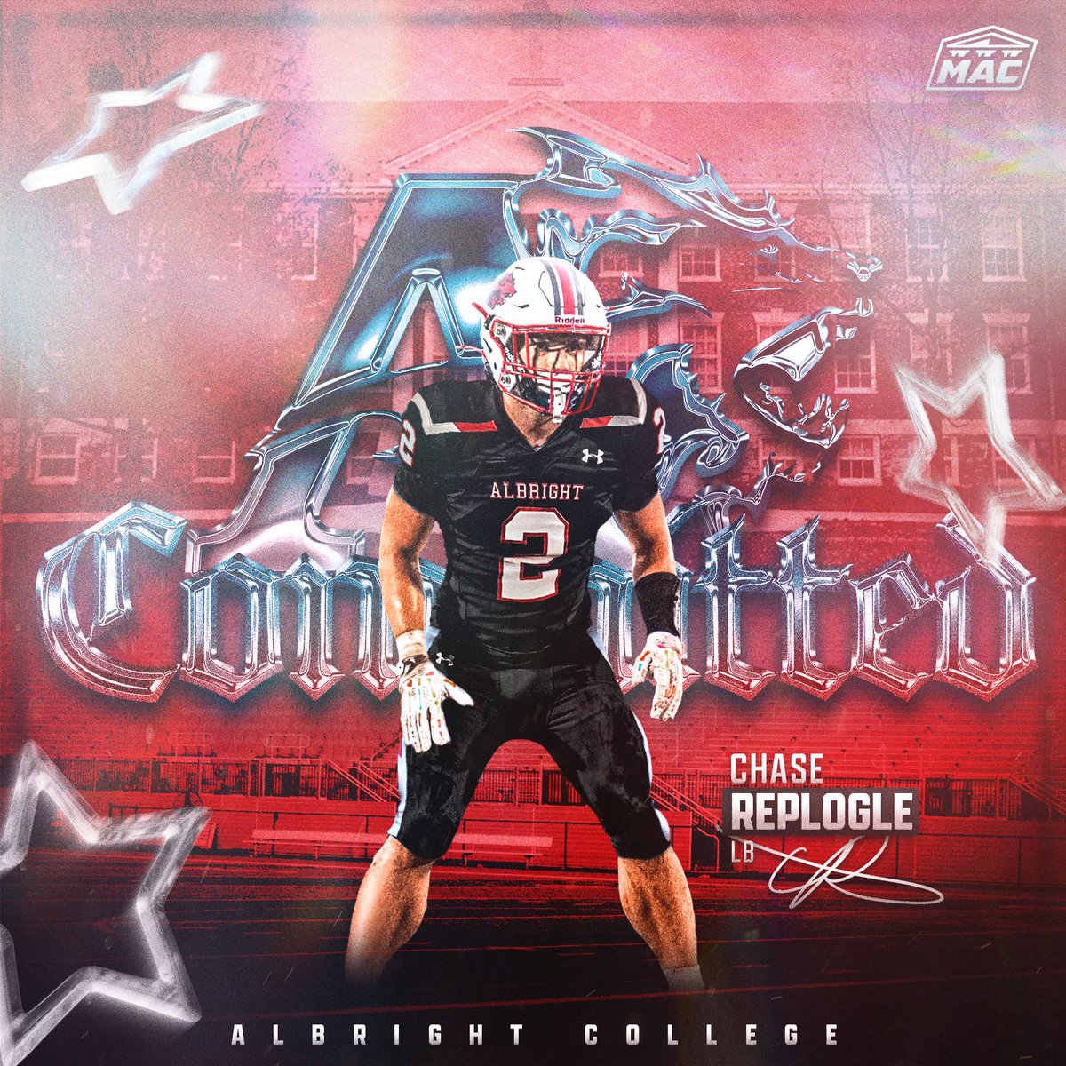 ChaseReplogle9's tweet image. Im excited to announce I will be committing to Albright College! Looking forward to getting to work as a Lion!! #RollLions

@Albright_FBall @CoachWeaverAC @CoachDetorie @fskeaglesfb @coachDCunn15