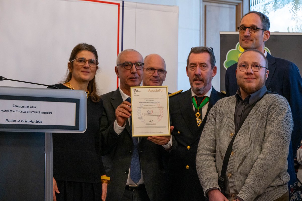 Image de Préfet des Pays de la Loire et de Loire-Atlantique - #QualiATE l La préfecture de la Loire-Atlantique a obtenu le label Quali-ATE ! 
Une belle reconnaiss