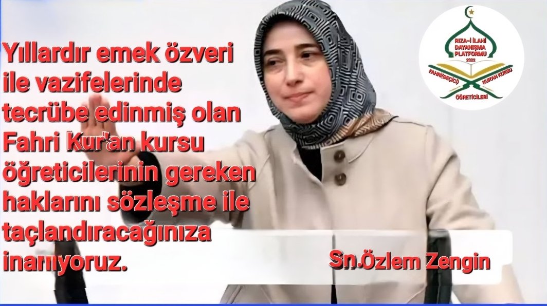 Kbrameryem3's tweet photo. @AvOzlemZengin 2018 vaadeleri gerçekleşti. Sadece Fahriler boynu bükük bırakıldı sayın vekilim Özlem Zengin..  haksızlığa dur deyin. 

#diyanet  #sözleşme #süreklilik 

@AvOzlemZengin https://t.co/t8lfXpDwgx