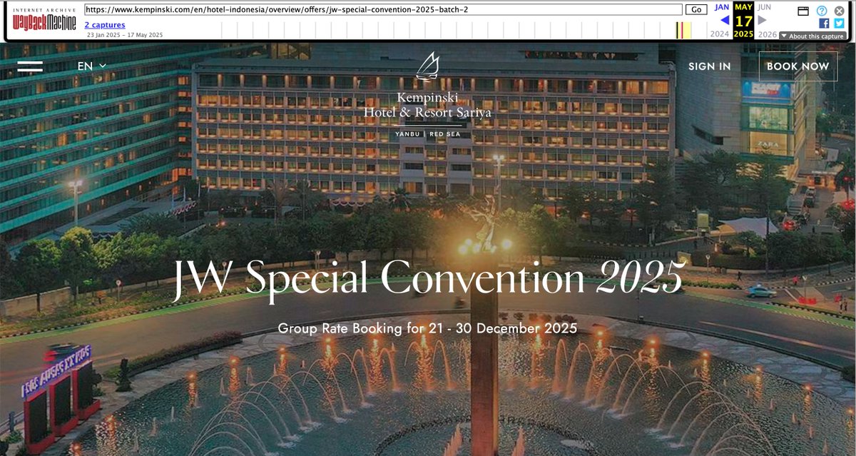 pimitopomo's tweet image. JW messaging: avoid materialism, live modestly.
JW conventions: five-star hotels, prime locations.
Same doctrine. Different standards.
#exjw #jworg #watchtower #ttatt