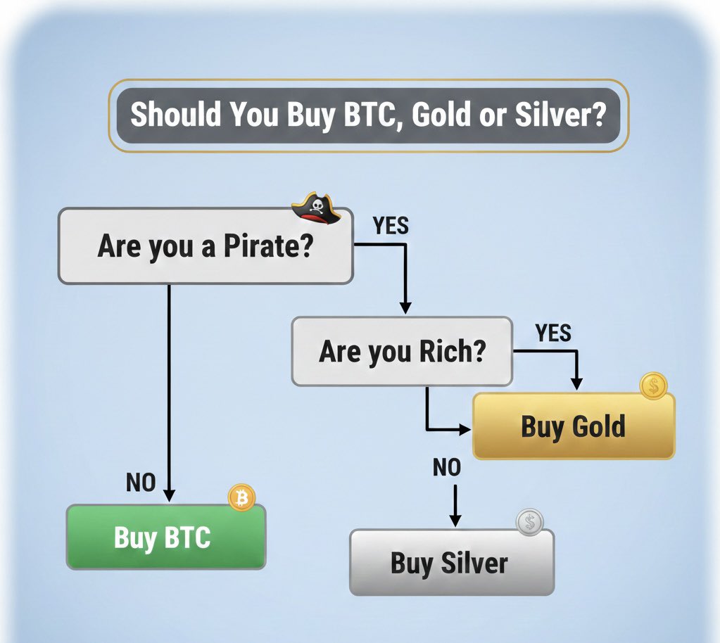 DaveyGayTraitor's tweet image. I’m seeing a lot of good comments for and against gold/silver. 

Allow me break down of gold, silver or BTC is right for you: