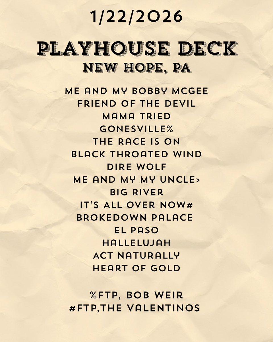 _johnbthomas's tweet photo. Thank you New Hope! 

Thank you Bobby 😇 

See you tonight at @continental_tavern in Yardley!! 

#livemusic #pa #newhope #friday #bobweir https://t.co/Whd8ziJSaF