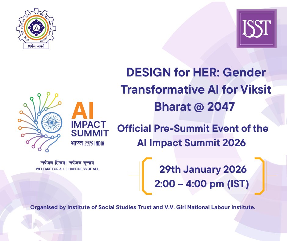 Institute Of Social Studies Trust (ISST) tweet media