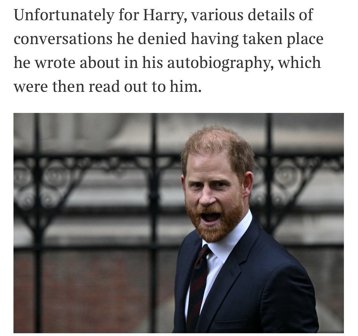 XOQueenEsther's tweet image. Unfortunately for Harry, you can’t pull the “I never said that” act when you literally printed it under your own name. That’s not media intrusion or press harassment, that’s self inflicted stupidity.

He’s not a victim of the system, he’s a victim of his own big mouth, selective…