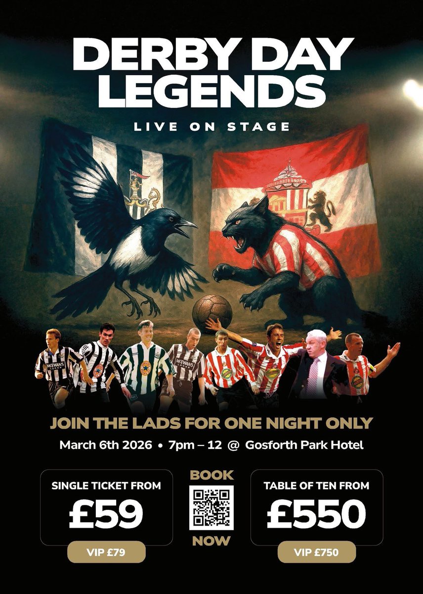 sc0ttd0uglas's tweet photo. Newcastle &amp; Sunderland Fans!!

6th March 2026 @GrandGosPark 

Reid - Phillips - Ball - Gillespie - Lee - Clark - Beresford  #nufc #safc 

@KeithGillespie7 @JohnBeresford3 https://t.co/PZk1NgG5Dz