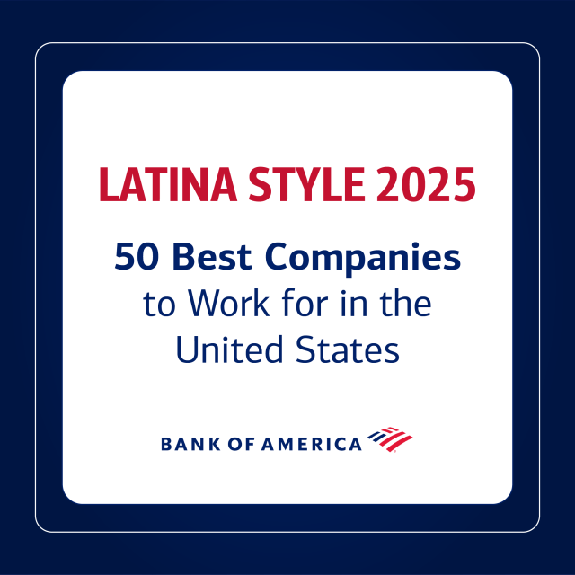 We’ve been recognized among the 50 Best Companies to Work for in the U.S. by <a href="/LATINAStyleMag/">LATINA Style Inc.</a>! <a href="/BankofAmerica/">Bank of America</a> has created real opportunities for teammates to grow and thrive, and I’m proud to work for a company that puts these values into action. bit.ly/4sWSacc