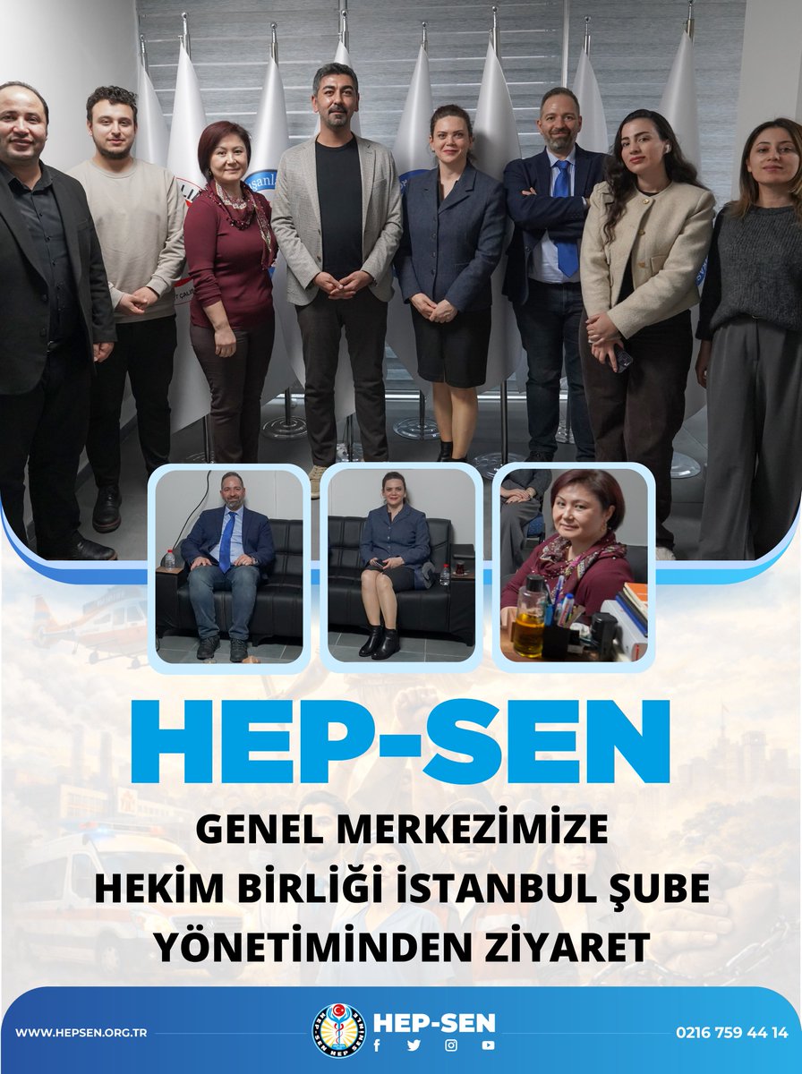 hepsen_2020's tweet photo. Genel Merkezimizde, Hekim Birliği Sendikası İstanbul Şube Yönetimini ağırladık.

Nazik ziyaretleri ve yapıcı sohbetleri için kendilerine teşekkür ederiz.

@ynsmsek @neslihan_komser @yasinaldemiir @omerdogny @HekimBir_ist https://t.co/iTaLHEhttq