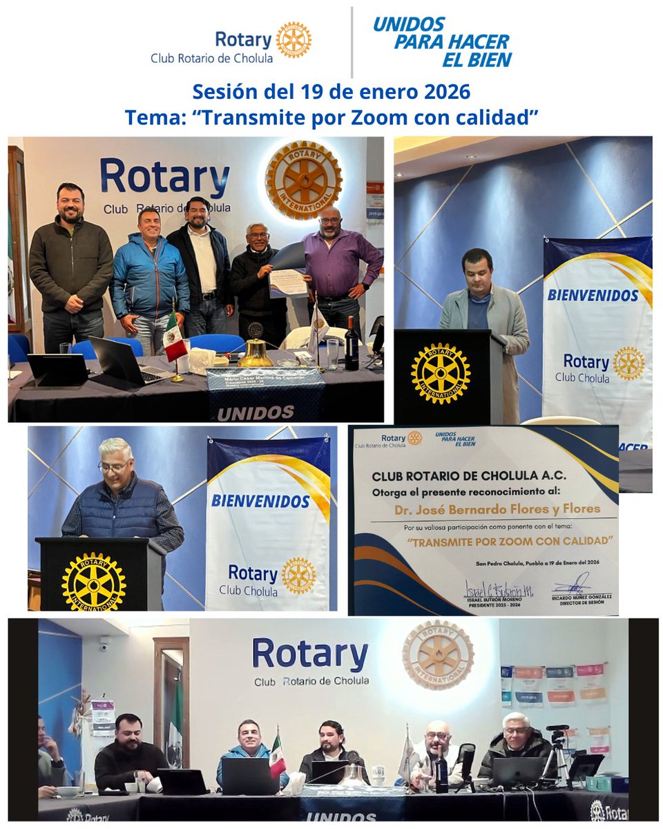A partir de la emergencia sanitaria de 2020, el trabajo desde casa se volvió una realidad. El Dr. Flores nos habló sobre consejos a usar en la plataforma Zoom.
#Rotary #GenteDeAcción #WeAreRotary #PeopleOfAction #ProudRotarian #clubrotariodecholula #FundacionRotaria