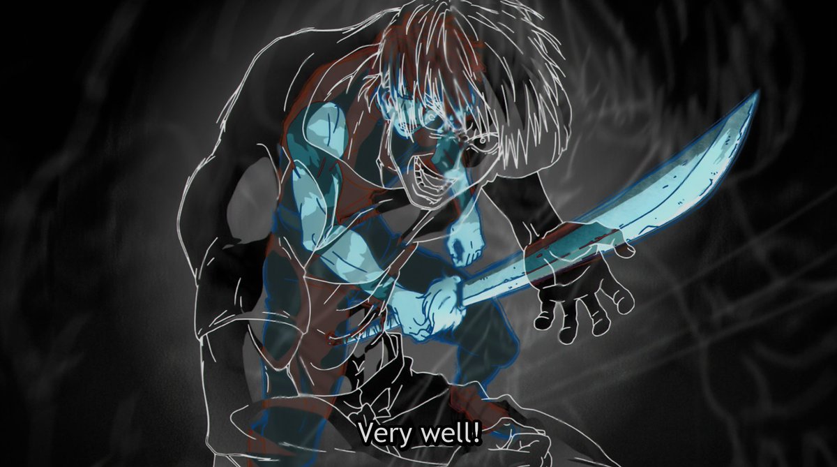 testhandle_'s tweet image. episode 4 of jjk season 3 got me speechless. i waited years for maki's awakening to be animated and i still didnt expect this much of absolute fucking cinema