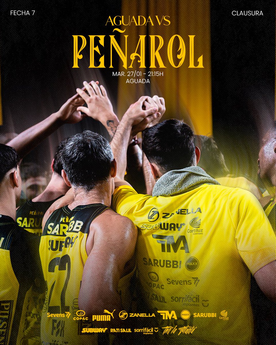 BasketCAPuy's tweet image. Visitamos a Aguada por la séptima de la segunda rueda. 

🆚 Aguada
🗓️ Martes 27/1 
🕘 21:15
📍 Aguada
❌ Sin público de Peñarol 
📺 Televisado