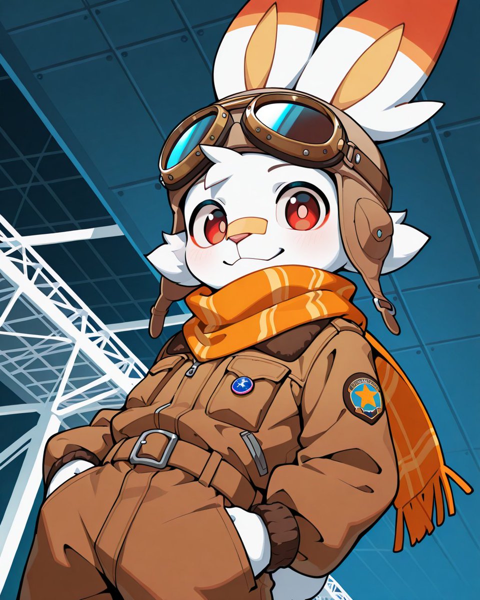 Who needs to run when you have a Scorbunny that knows how to fly 🚀🪶
#AIart  #Scorbunny #furryart #furry