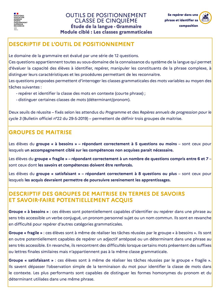 Lettres_edu_num's tweet image. 🧑‍🏫 #Évaluation | #Collège

🔷 « La bibliothèque d'outils de positionnement, un ensemble de ressources au service des enseignants » : sur #Eduscol,  plusieurs outils d'aide aux équipes pour évaluer, partager et soutenir le progrès de tous les élèves

👉 eduscol.education.fr/4157/la-biblio…