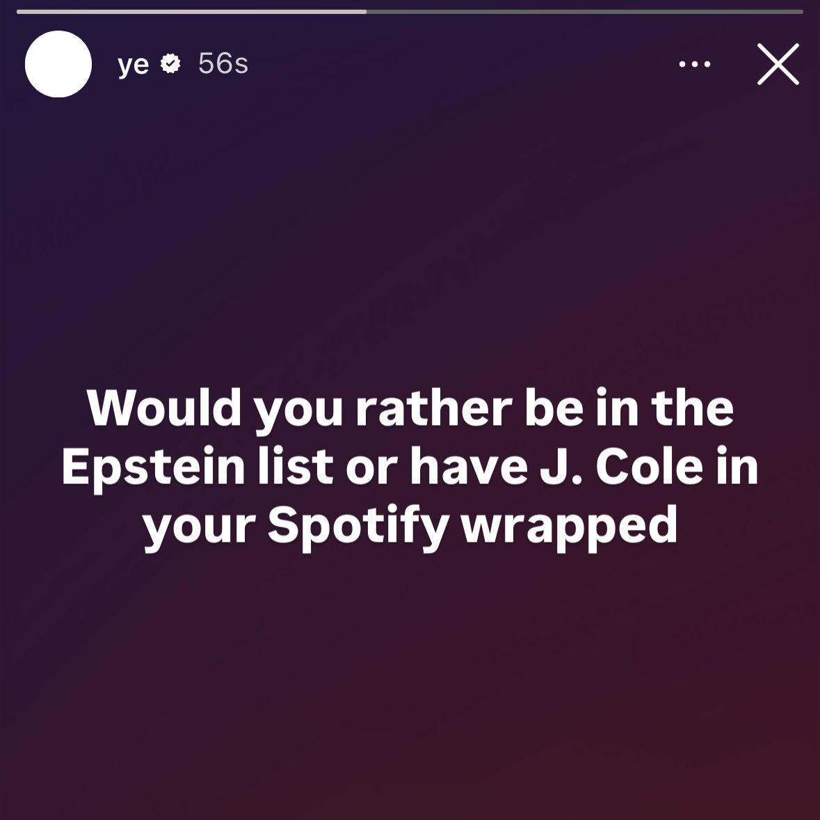 DailyNoud's tweet image. Ye / Kanye West shares a thought-provoking question on his IG story: