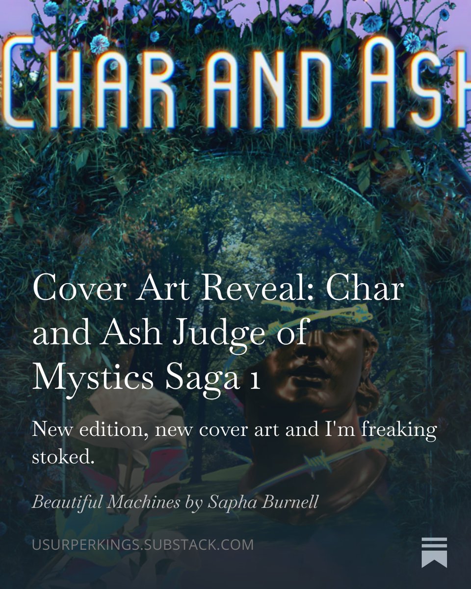 After a year of being out of print, Char and Ash is getting a new edition, with new Cover Art by <a href="/houseofhallowes/">House of Hallowes Press</a> contributor <a href="/e__armstrong/">Emily Armstrong</a> ! Head over to my <a href="/substack/"></a> and see the full #vaporwave inspired cover. It feels so good to rebuild, I can't wait to see what you think