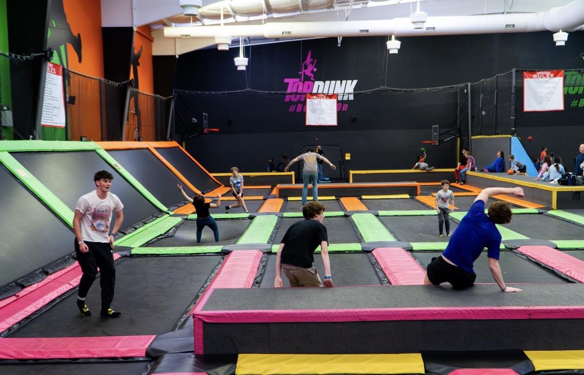 TopJumpUSA's tweet photo. Bounce, Soar &amp; Fly! 🤸‍♂️ TopJump is your go to place for non-stop fun! 🤩 https://t.co/yKpCUTa53D