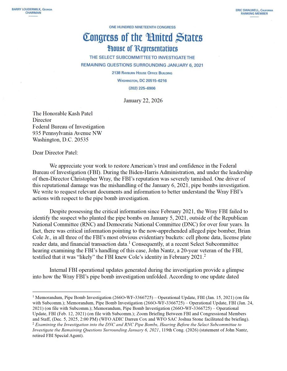 Select Subcommittee on January 6th tweet media