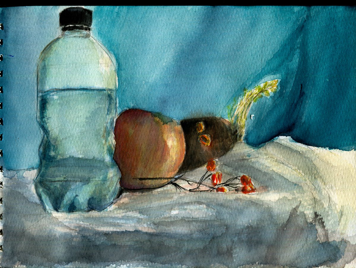 Нічне малювання аквареллю з натури🌱

#украрт
#watercolorpainting
#watercolour
#水彩画