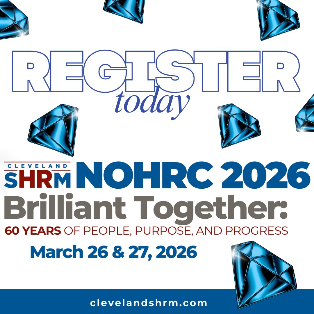 Have you secured your seat for the 2026 NOHRC Conference? Spots are starting to fill up and we are excited to share our speaker line-up with everyone very soon! 

Learn all about NOHRC at clevelandshrm.com/page/NOHRC2026