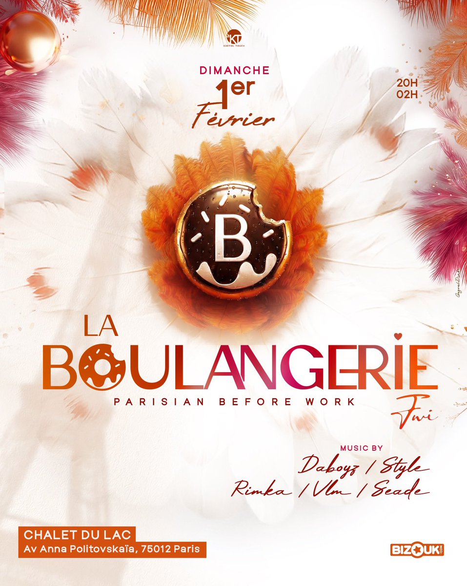 •Un Retour : La Boulangerie Fwi
•Un Lieu : Chalet du Lac 
•Une date : Dimanche 1er Février 
•Une Hâte : Vous retrouver 

On remet de la joie, Des sourires et de l’amour à vos Dimanche en notre compagnie, celle de vos amis, collègues ou avec vos nouvelles rencontres. 🥰🫶🏾