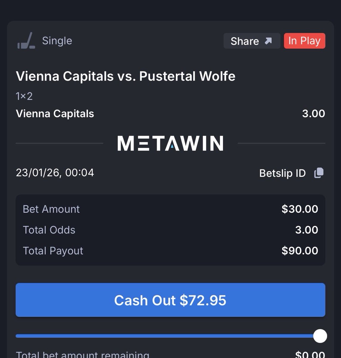 I love <a href="/MetaWin/">METAWIN.COM</a> brought back Sportbook! 

I dont understand much in sports but sometimes i am right! 😇

Sign up on Metawin here:  metawin.com/burga45 

Sign up with this link and get extra luck! 

Lets go! <a href="/Skelhorn/">SKEL</a>