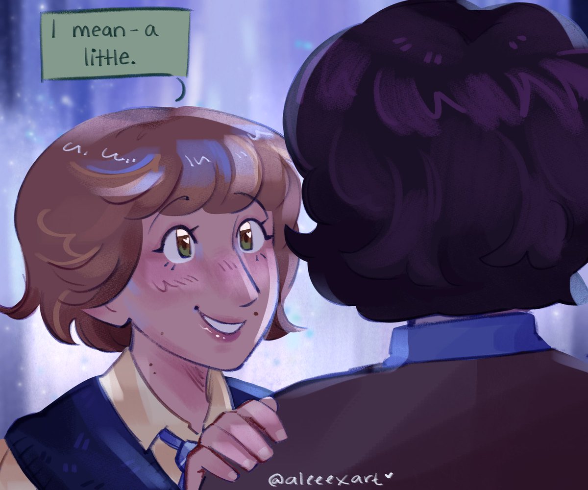 laventulip's tweet image. snowball dance 💛💙 #byler #bylertwt