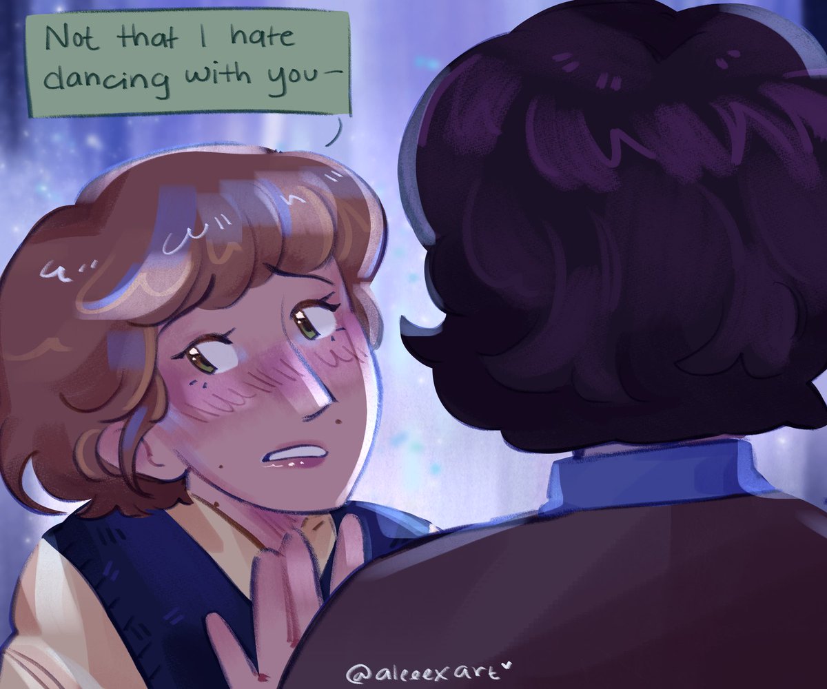 laventulip's tweet image. snowball dance 💛💙 #byler #bylertwt