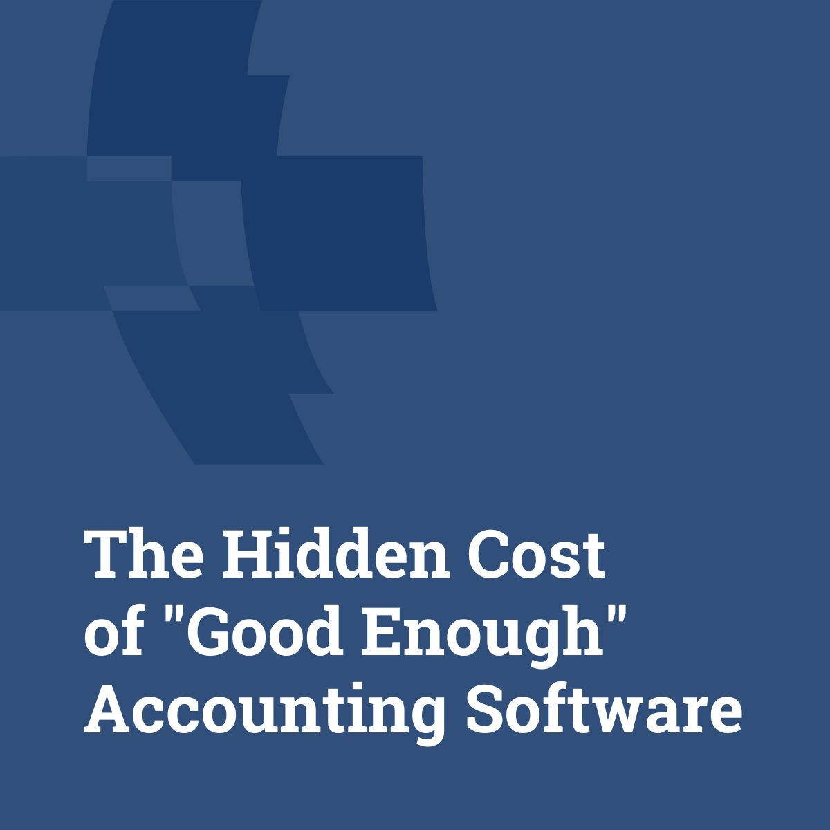 Your accounting system "works"... but is it working FOR you?

If month-end feels like pushing a boulder uphill, you're not alone.

The real cost isn't the software—it's what happens while you wait: inaccurate data, missed decisions, frustrated teams.

Time for an audit?