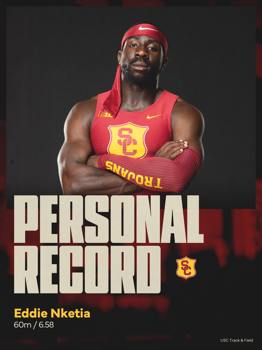 USC_Track_Field's tweet photo. 𝐅𝐈𝐑𝐒𝐓 𝐏𝐋𝐀𝐂𝐄 𝐀𝐍𝐃 𝐀 𝐍𝐄𝐖 𝐏𝐄𝐑𝐒𝐎𝐍𝐀𝐋 𝐑𝐄𝐂𝐎𝐑𝐃?

Not a bad day for Eddie Nketia 🔥🥇

#FightOn https://t.co/14YyoUQfKl