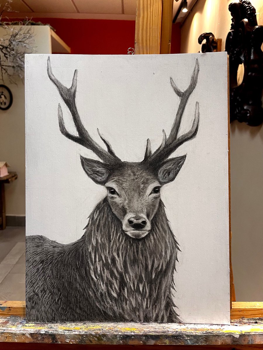 Ciervito terminado a carboncillo🦌🎨 si te gusta mi arte, agradecería tu like y RT, me ayudas bastante dándome visibilidad 🙏🌸✨🌷