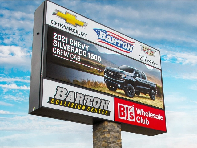 Watchfire digital signs help automotive dealerships and repair centers reduce advertising costs while increasing reach and driving results.

LED signs promote services, inventory, and financing—boosting sales and brand awareness.

Find Out More: smpl.is/aalcj