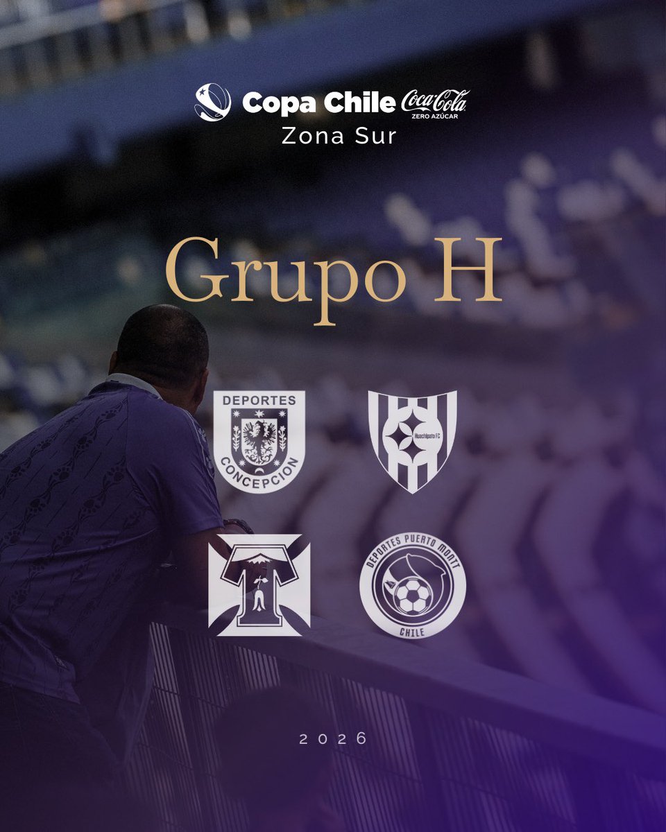 ¡𝐓𝐞𝐧𝐞𝐦𝐨𝐬 𝐠𝐫𝐮𝐩𝐨 𝐞𝐧 𝐂𝐨𝐩𝐚 𝐂𝐡𝐢𝐥𝐞 𝟐𝟎𝟐𝟔! 🦁🇨🇱

El León rugirá en el Grupo H correspondiente a la Zona Sur junto a Huachipato, Deportes Temuco y Deportes Puerto Montt.

#EsoQueNosUne 💜 #CopaChileCocacolaZeroAzúcar