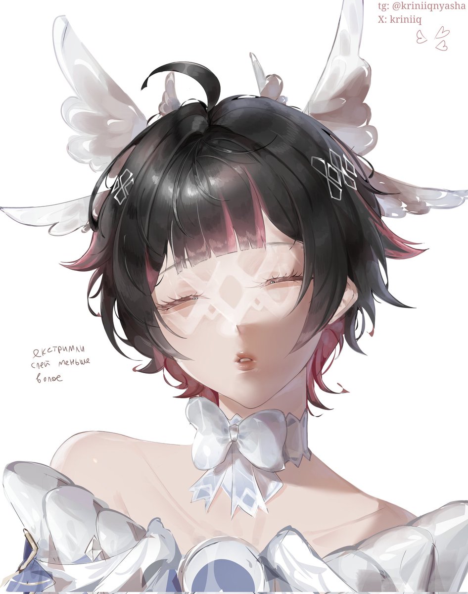 kriniiq's tweet image. #Columbina with short hair ✨✨