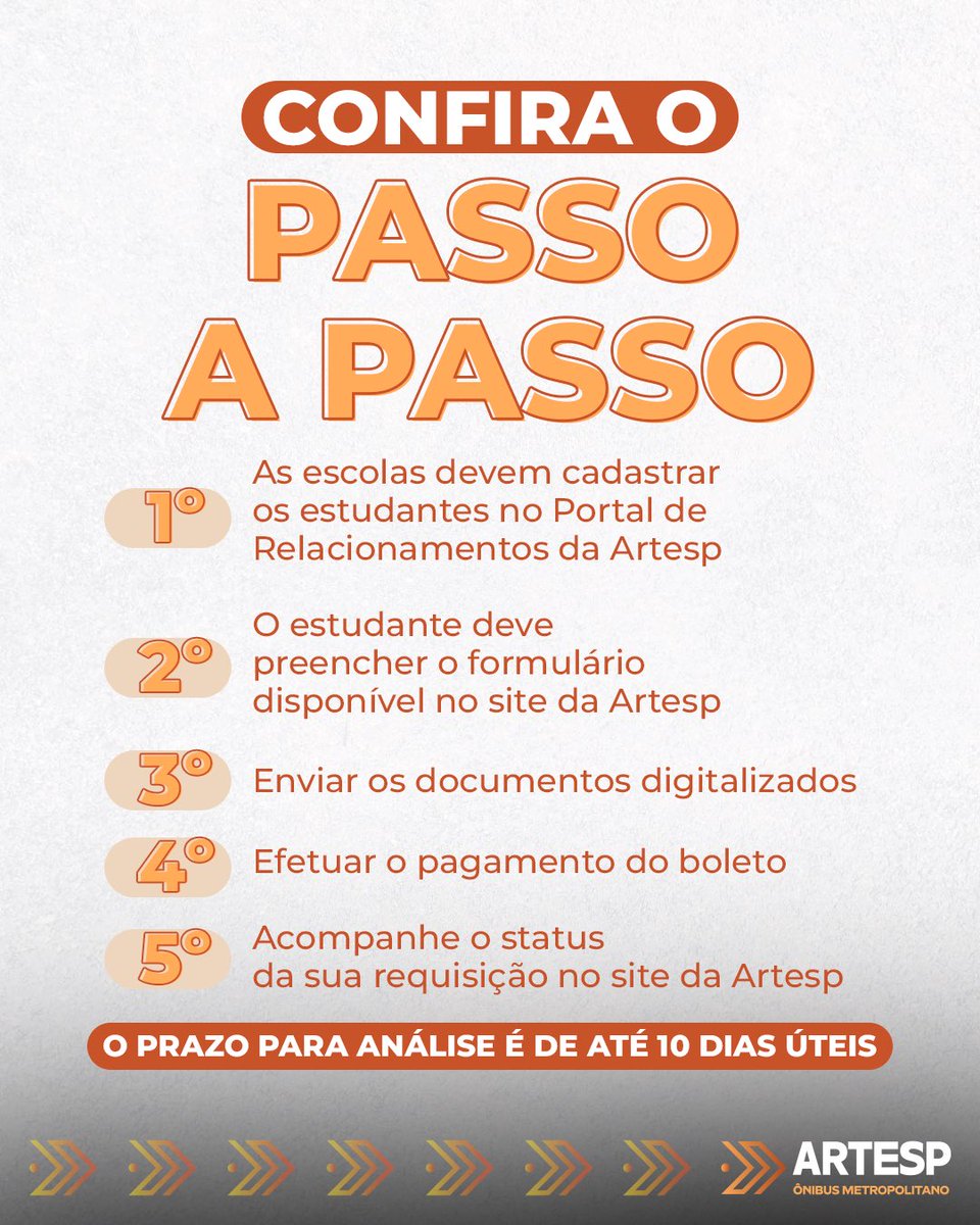O benefício que facilita sua mobilidade no próximo ano letivo já está disponível para solicitação.

Confira como realizar seu pedido e organize sua documentação. Não deixe para a última hora!

👉 Compartilhe com um colega que precisa saber desta informação!