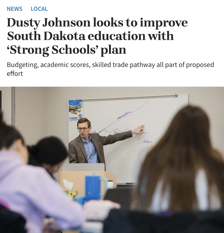 DustyJohnson's tweet photo. If SD is going to have the next 20 years that we deserve, we are going to need K-12 to be leading that charge.

We need to improve reading and math scores, make skilled trade pathways to graduation, and guarantee K-12 as our top budget priority.

Read more: https://t.co/0FxbIyBHDp