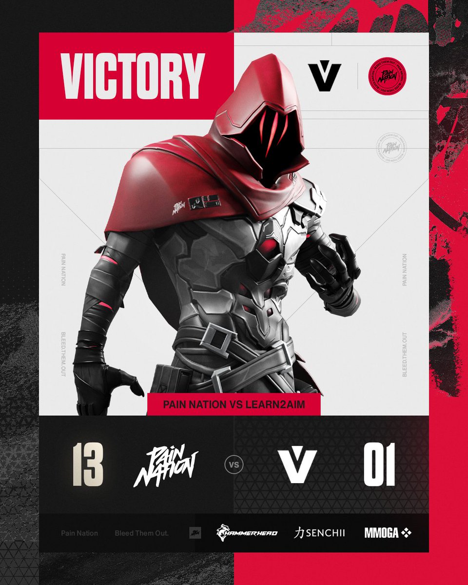 PainNationDE's tweet photo. The boys keep dominating as they take down #Learn2Aim  in Round 3 of the @ProjectVGG Pro Series Qualifier #1

#BleedThemOut 🩸 https://t.co/8BO5X3rSAO
