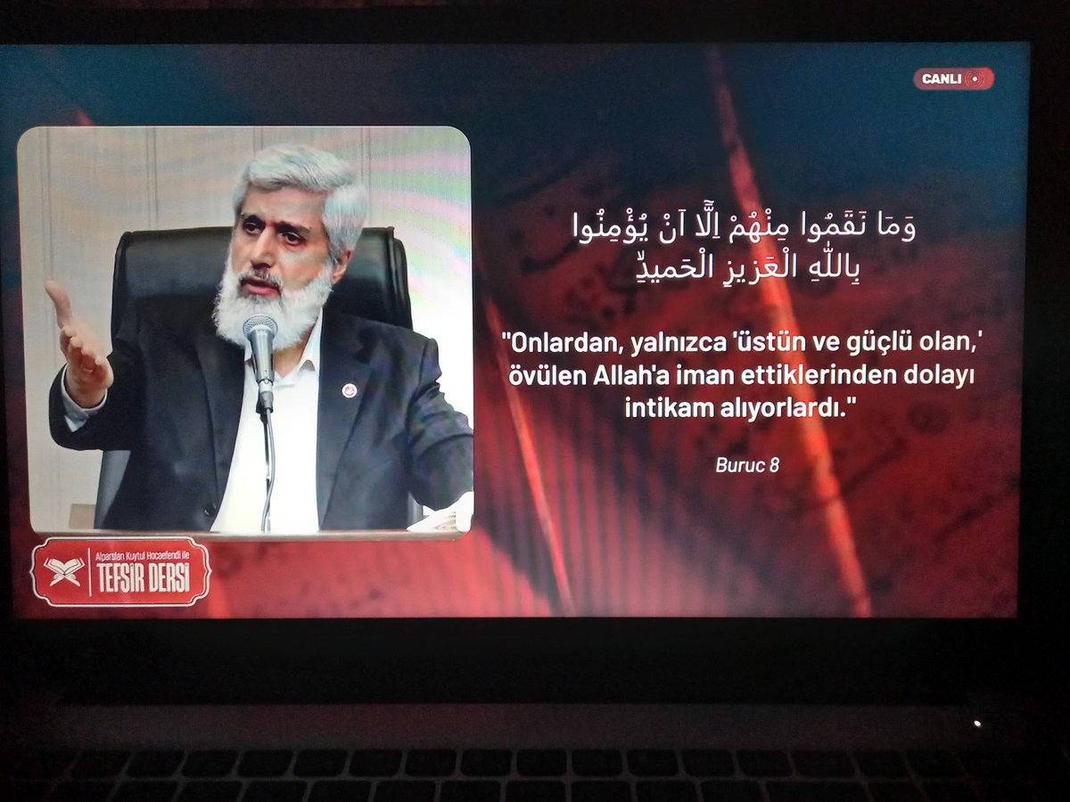 Tarihte olduğu gibi bugün de o mü'minlere dinlerinden dolayı zulmediyorlar. Başka sebep yok, tek sebep var. Ne terörist oldukları için ne de başka bir sebepten ötürü. Kur’an tek bir sebebin olduğunu söylüyor. 

BurucSuresi TefsirDersi 
#AlparslanHocamıDinliyorum