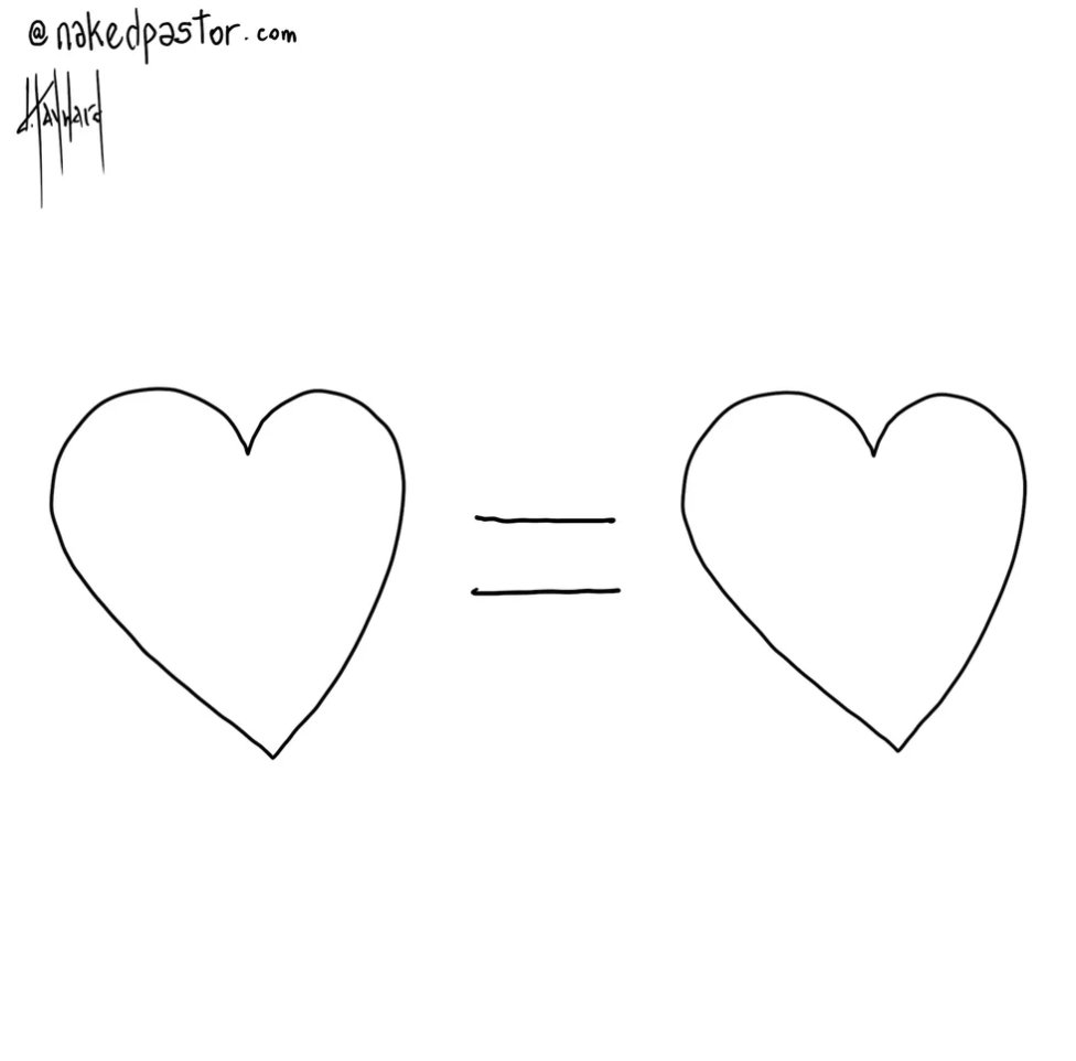 nakedpastor's tweet image. Simple drawing.
Simple concept.
Simple truth.
Love is love.
No need to complicate it.