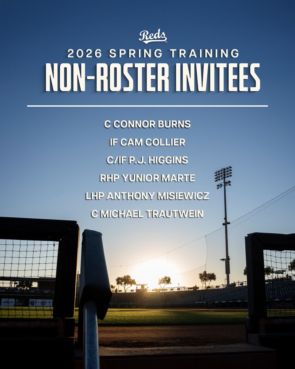 The #Reds today invited the following players to Major League spring training camp: