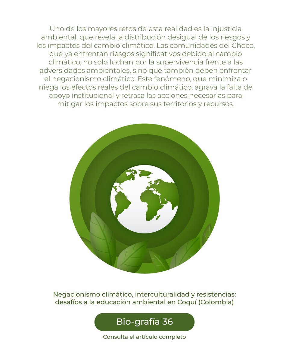 En Coquí, Chocó, el agua no es solo un recurso: es memoria, territorio y resistencia.
Un artículo que dialoga entre saberes ancestrales y ciencia para enfrentar el negacionismo climático.

👉 Lee el artículo completo: revistas.upn.edu.co/index.php/bio-…