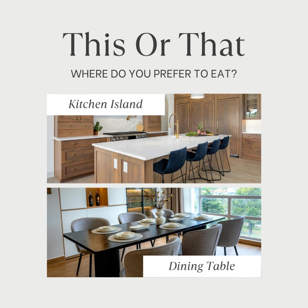 caehlers's tweet image. 🍽️ Whether it’s casual moments around the kitchen island or comforting dinners gathered around the dining table, the right space sets the tone for connection and conversation.

Which one feels like your style?

#homedining #familymeals