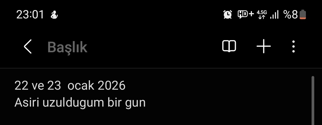 Telefonumda not defterimde bundan o kadar cok var ki