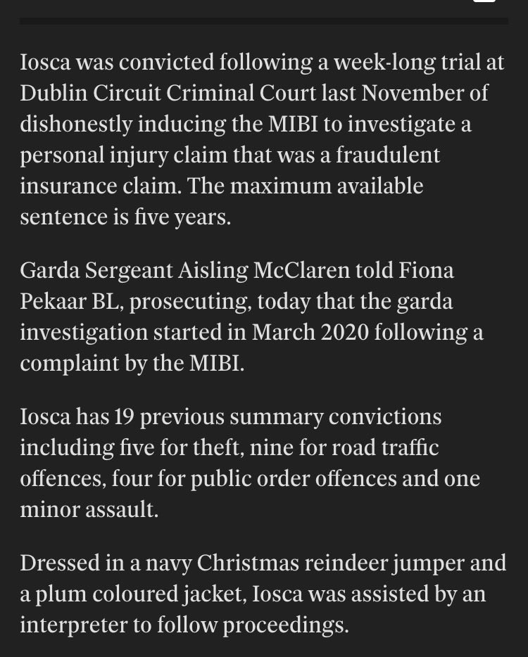 KarlMartinIrl's tweet image. Roma fraudster who came to Ireland in 1997 aged 18  has 19 convictions (including five for theft). After 28 years here he needs an interpreter. Despite never working he appears to drive an Audi. 
EU free movement never applied to welfare jockeys. DEPORT!
@MelMacDiarmuid…