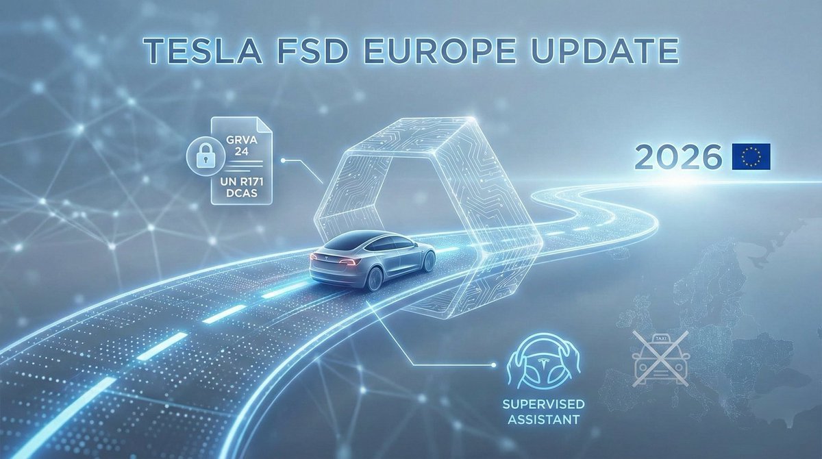 🚨 Tesla FSD Europe Update: The GRVA 24 Verdict 🇪🇺

​The UN working group session in Geneva just concluded. Here is the reality for FSD in Europe for 2026:

​1️⃣ Yes, it’s coming: The regulatory path (UN R171 DCAS) is open.

2️⃣ The "Bridle" is real: To comply, Tesla must wrap its