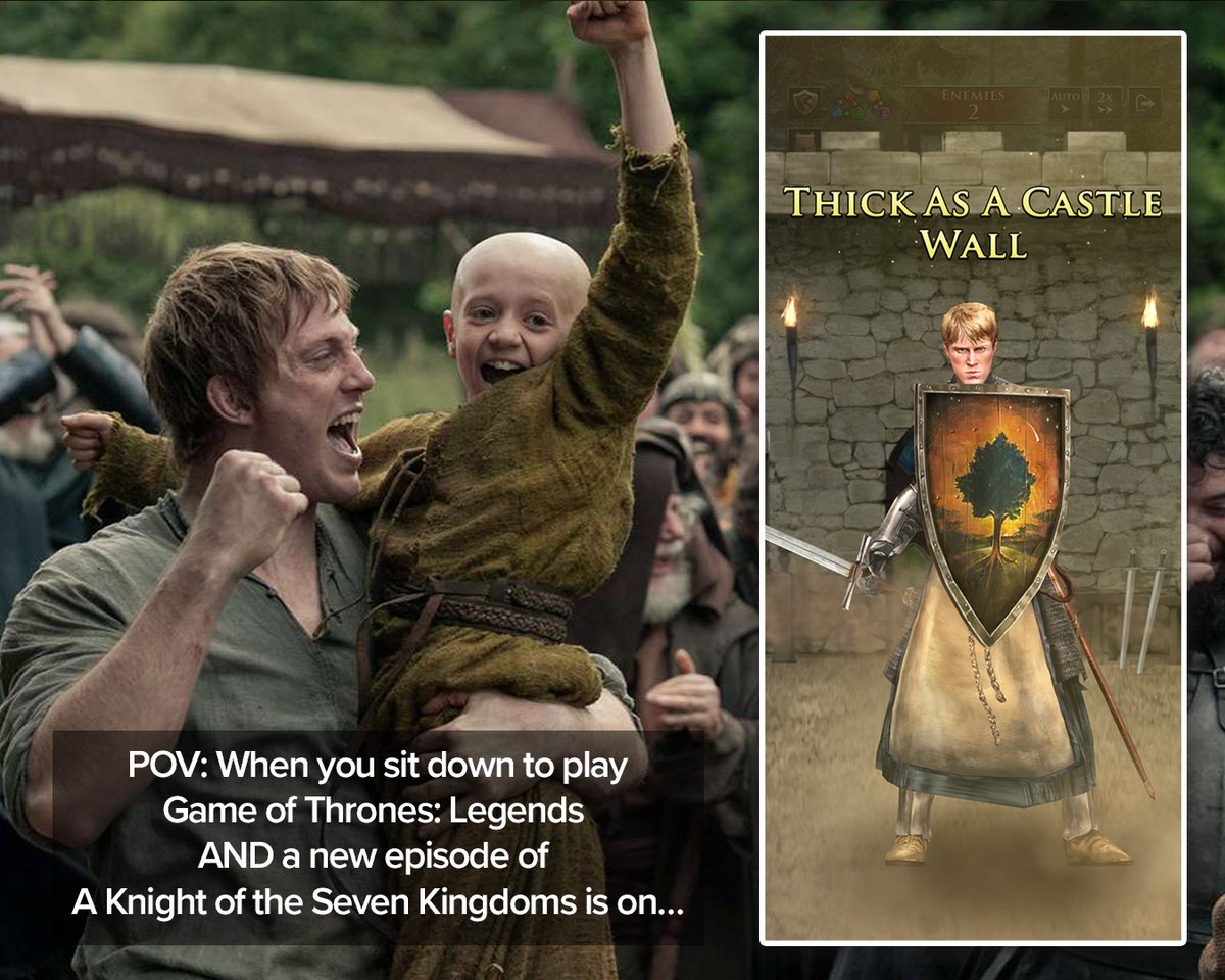 POV: When you sit down to play Game of Thrones: Legends AND a new episode of A Knight of the Seven Kingdoms is on…

#akotsk #aknightofthesevenkingdoms #got #gotl #gameofthroneslegends