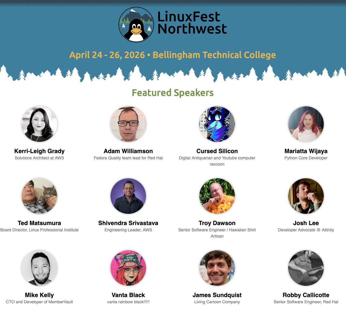 LinuxFest Northwest tweet media