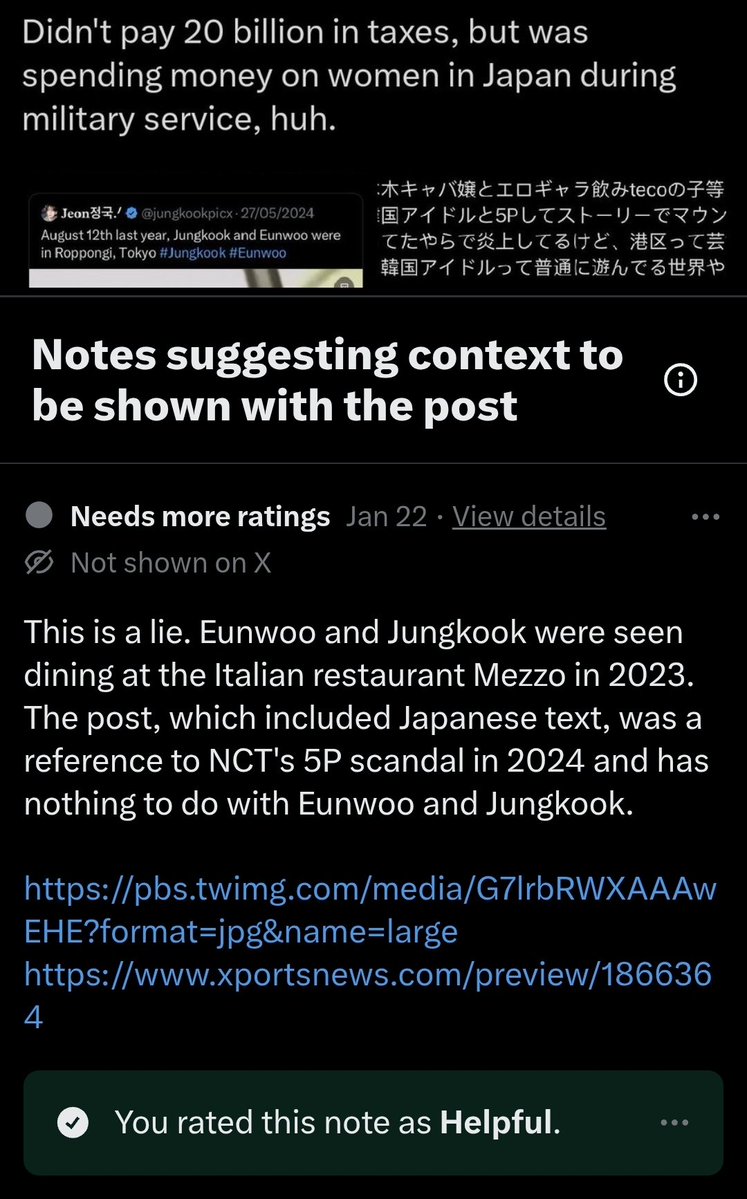 PROTECTJKBR's tweet image. ⚠️ Avaliem essa nota como útil! ⚠️

*pensem em usar várias contas, principalmente contas onde o algoritimo não é focado em kpop, se não o site pode entender como avaliações enviesadas e não vai mostrar no post

📌x.com/i/communitynot…