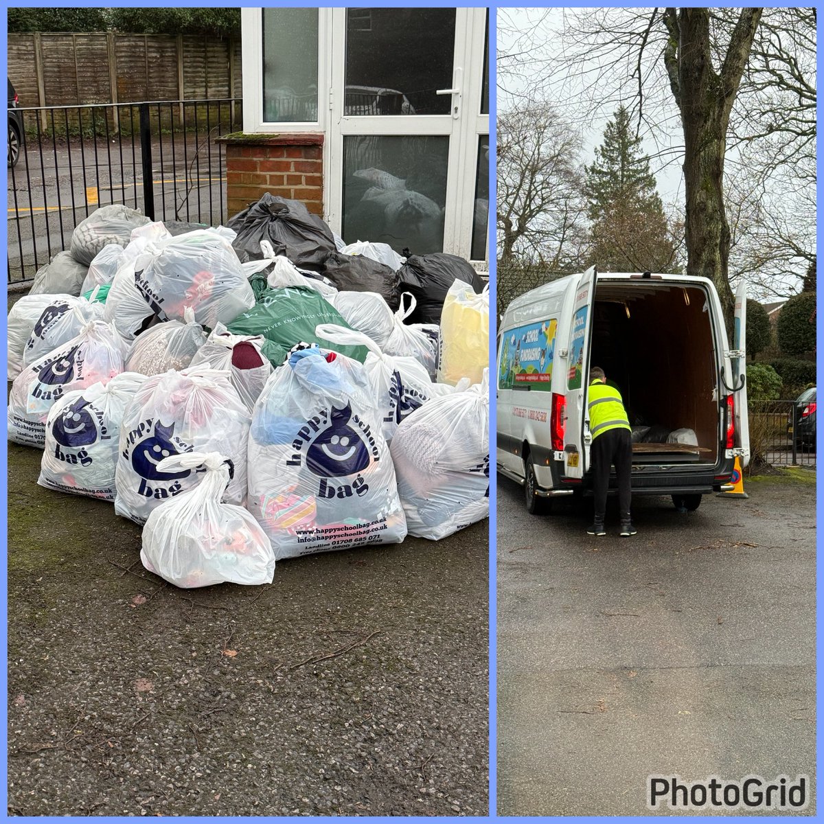 Thank you very much for all your happy bag donations this morning😊 We collected 247kg and raised over £111!