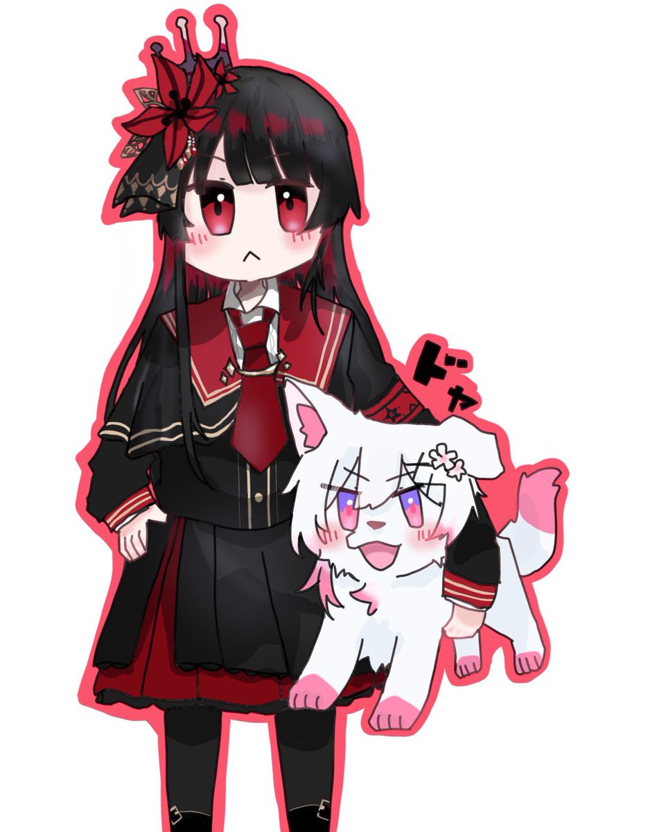 異ノ祭で出す予定のステッカーのイラストです❣️