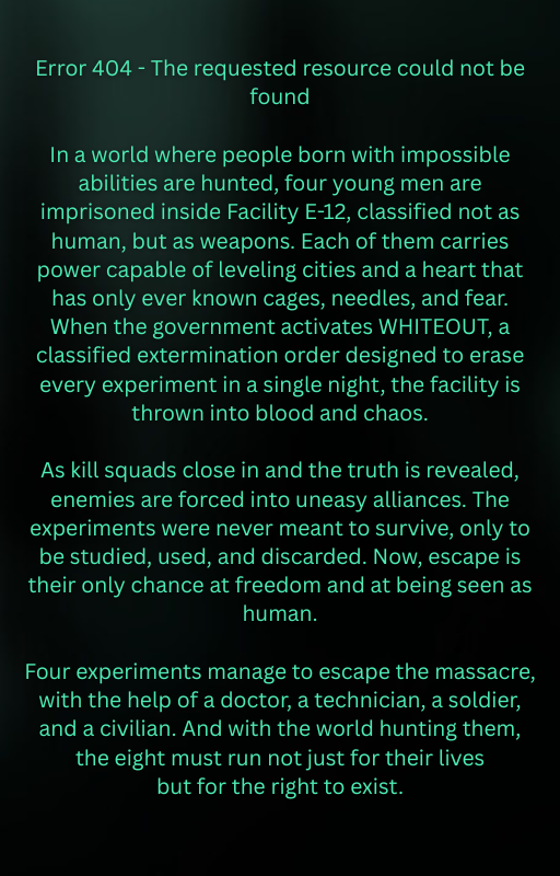 rayssunflower's tweet image. ERROR 404 - Monster Not Found Series  

Book 3 - Collapse   - FINISHED 

#JoongDunk #PondPhuwin #PerthSanta #AouBoom #Jasper   

Word Count: 28.8k 

AO3: 
archiveofourown.org/works/77497106…

Wattpad: 

wattpad.com/story/40629054…